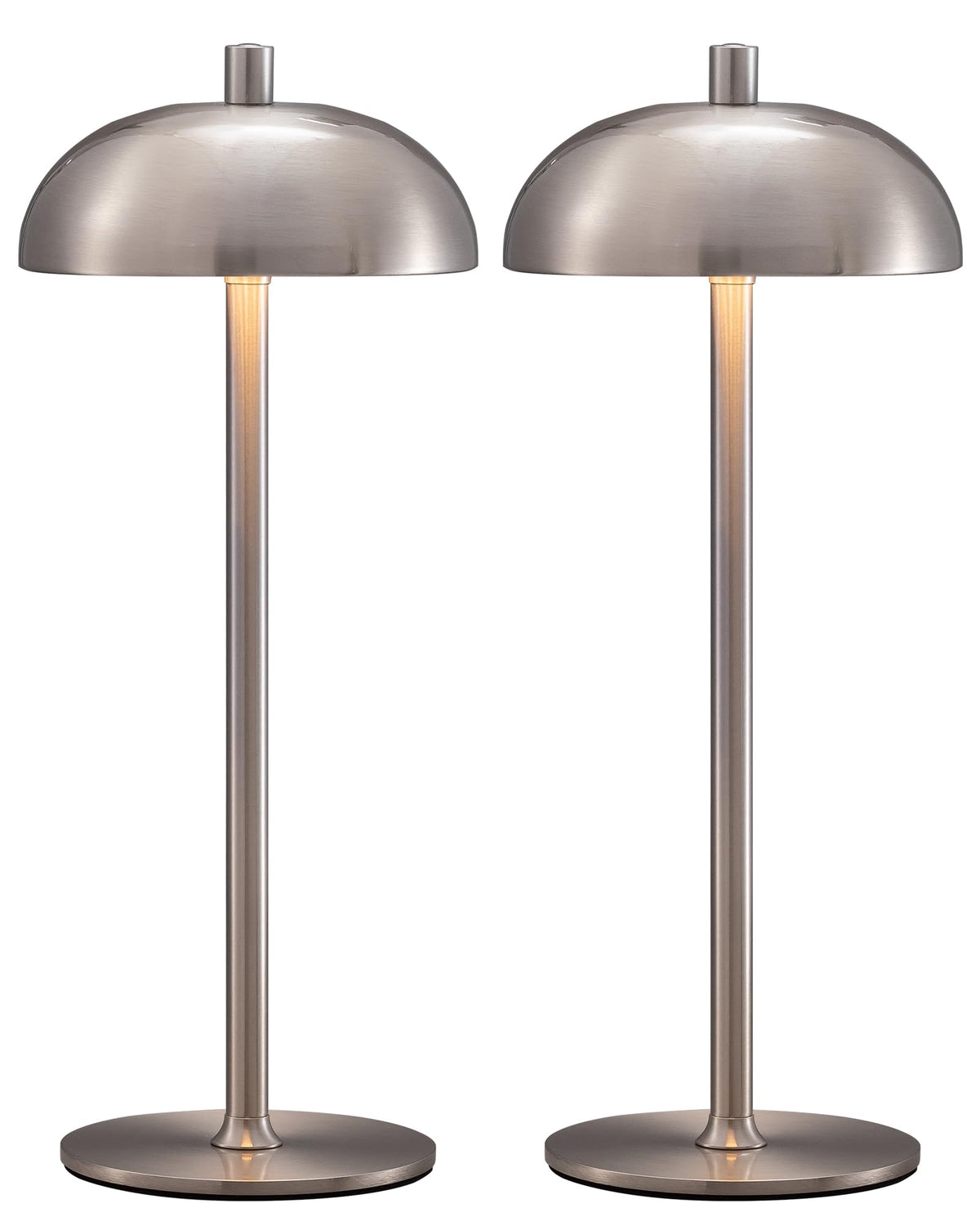 NEWSEE cordless LED table lamp set of 2 provides ambient light on desk or nightstand