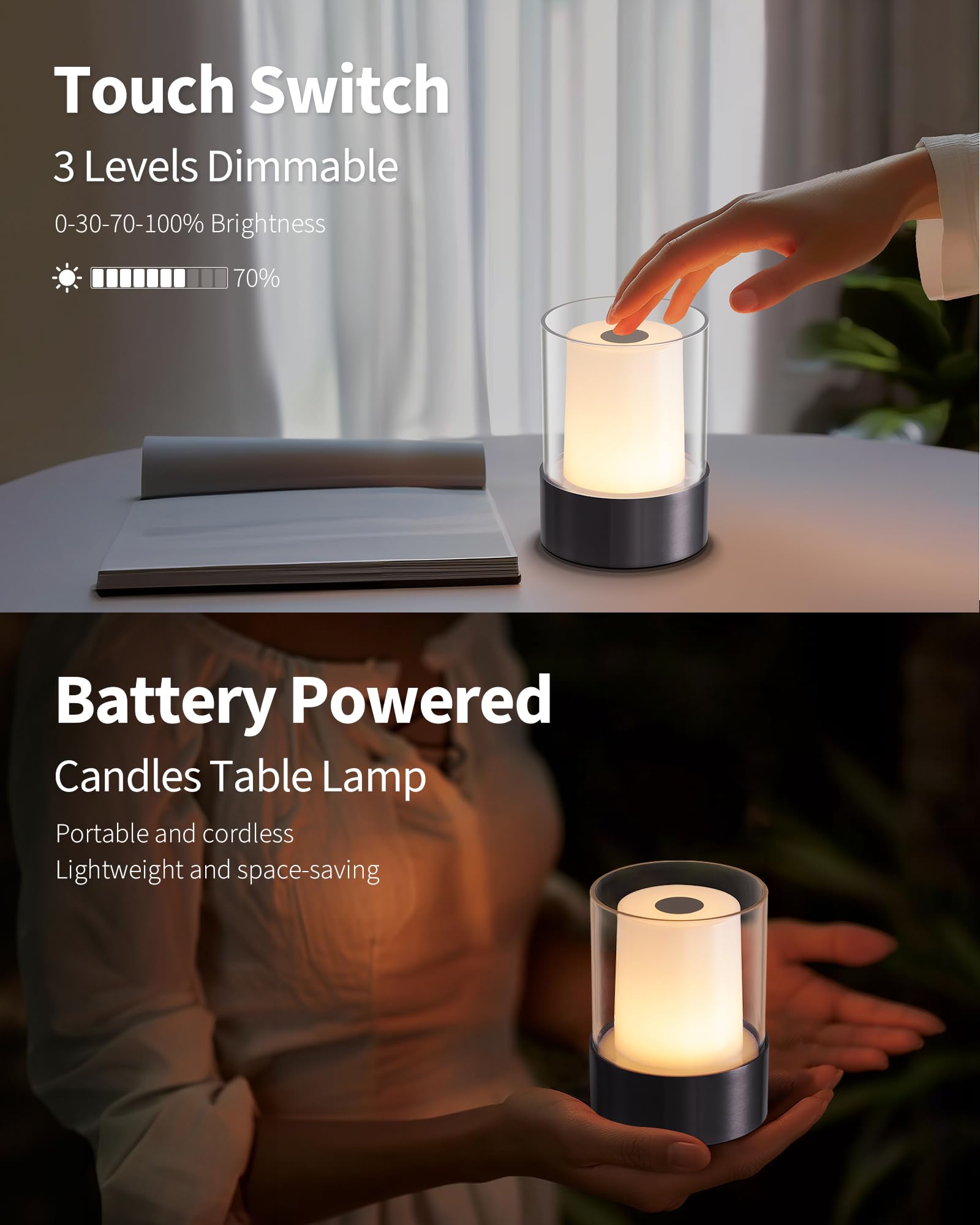 NEWSEE mini lamp placed in nursery bedside area for soft night light
