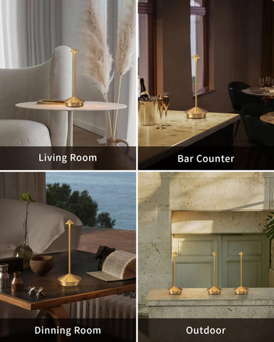 NEWSEE metal body with gold finish blends durability and elegant decor.