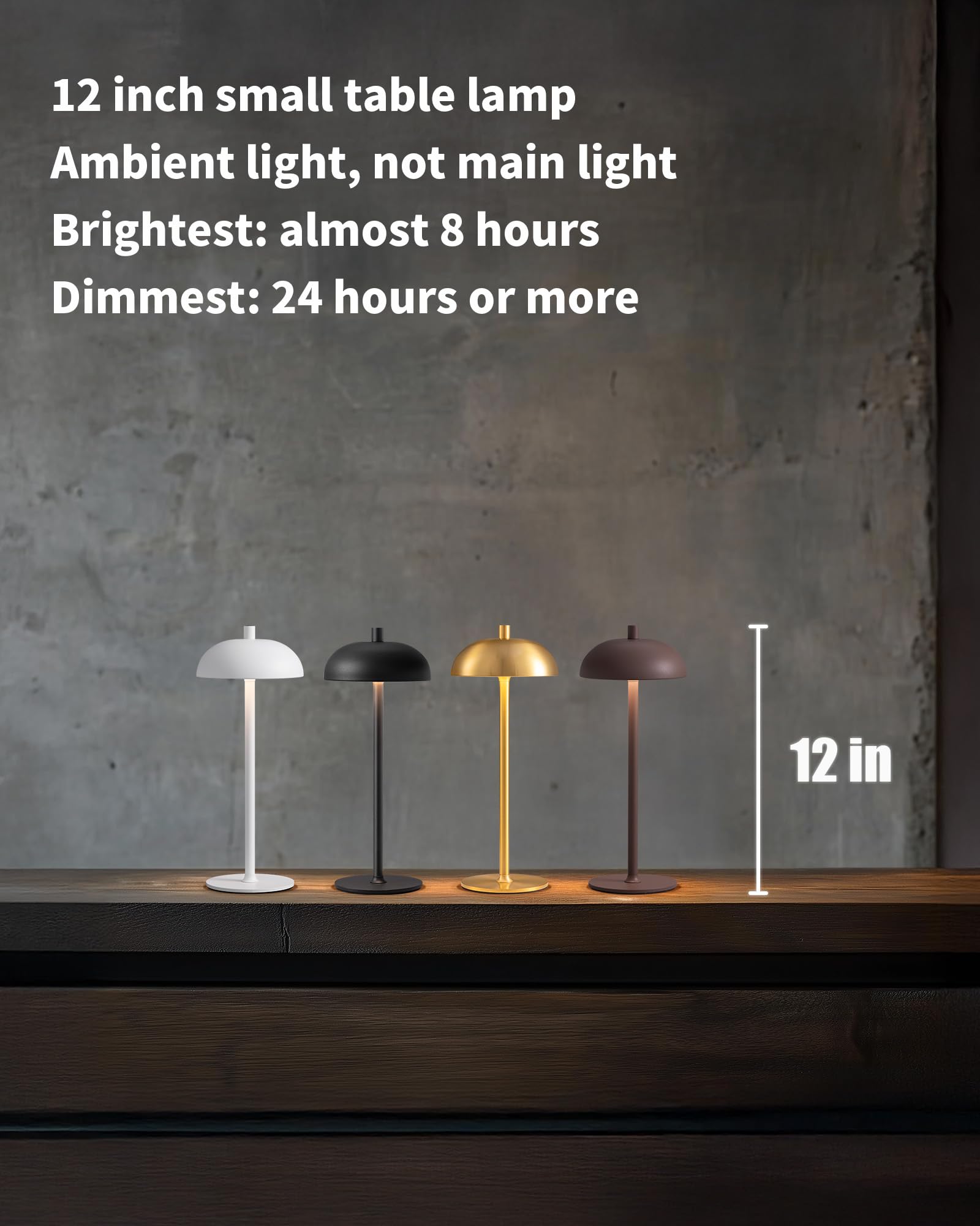 NEWSEE portable desk lamps with top touch control for easy dimming.
