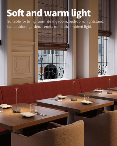 NEWSEE brown-base bedside lamp providing gentle night illumination.