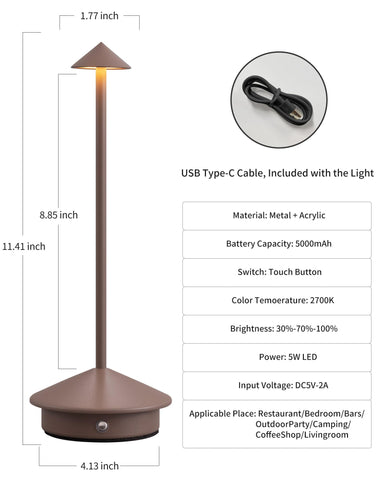 NEWSEE LED desk lamp with touch control for easy brightness adjustment.