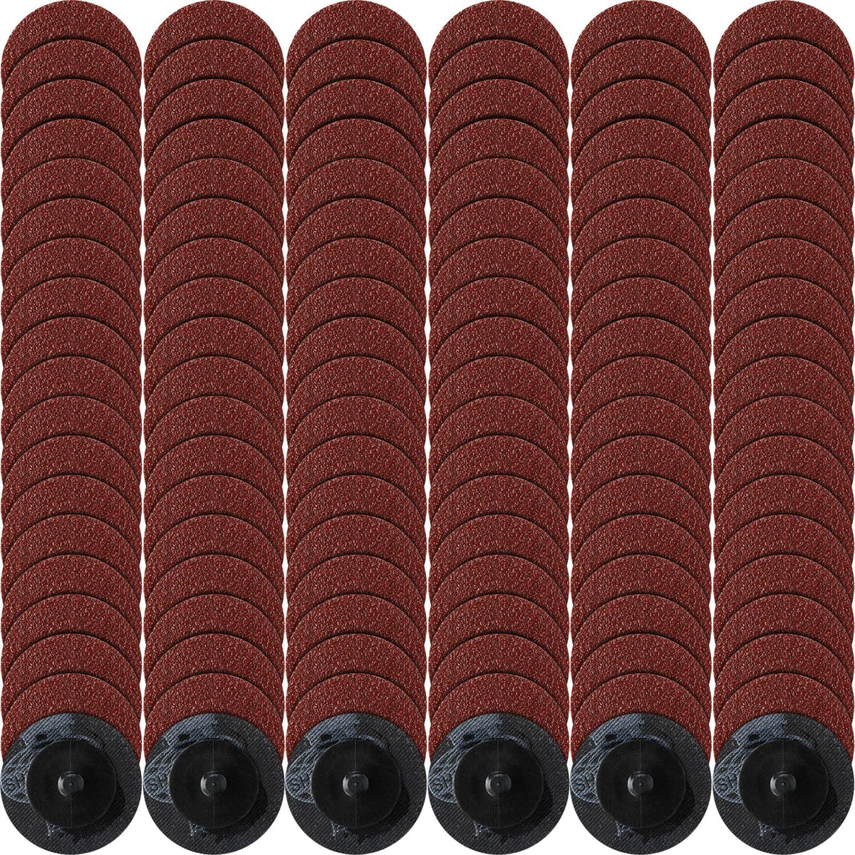 Newwiee 150-piece 2in roll-lock sanding discs set for ongoing projects.