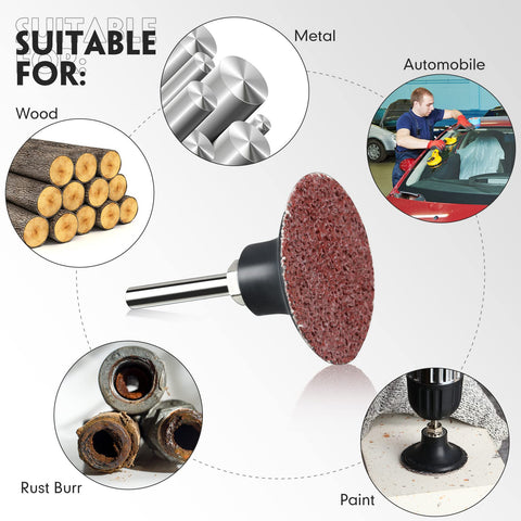 Newwiee 2-inch discs reduce heat buildup during heavy grinding for better control.