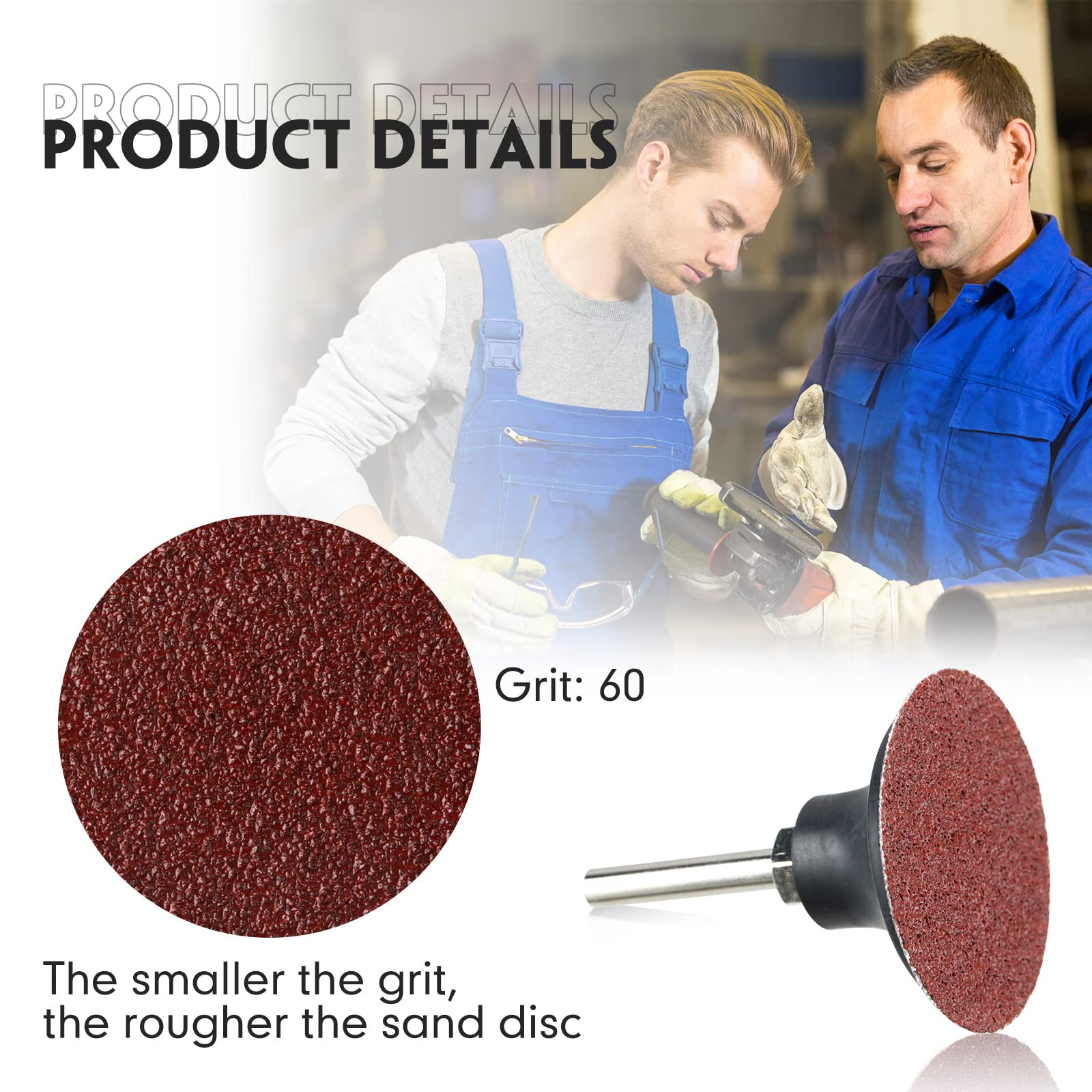 Newwiee metal surface finishing with sanding disc for smooth results.