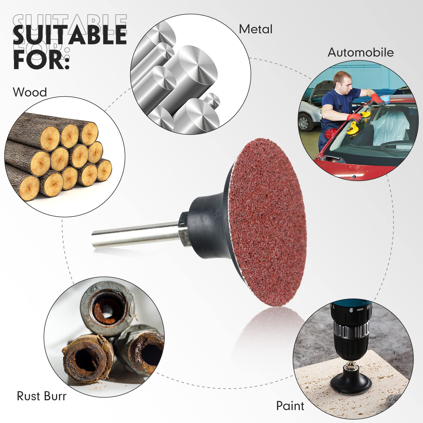 Newwiee paint removal prep with roll-lock sanding disc.