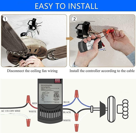 Nexete 3-speed control with DIP switches for flexible code selection.