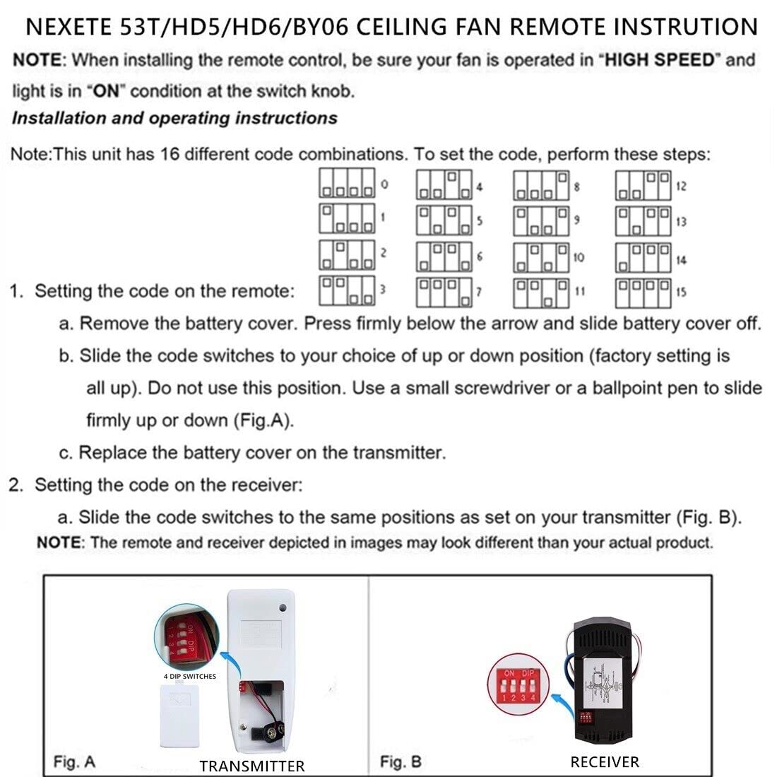 Kit contents include remote, receiver, and wall bracket for quick setup.