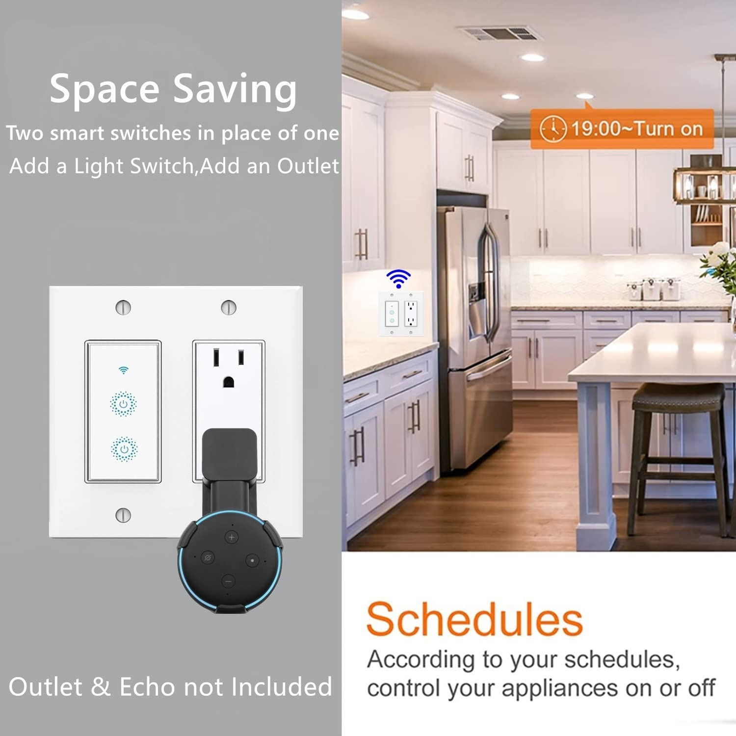 Nexete scheduling feature lets you automate on/off times from anywhere.