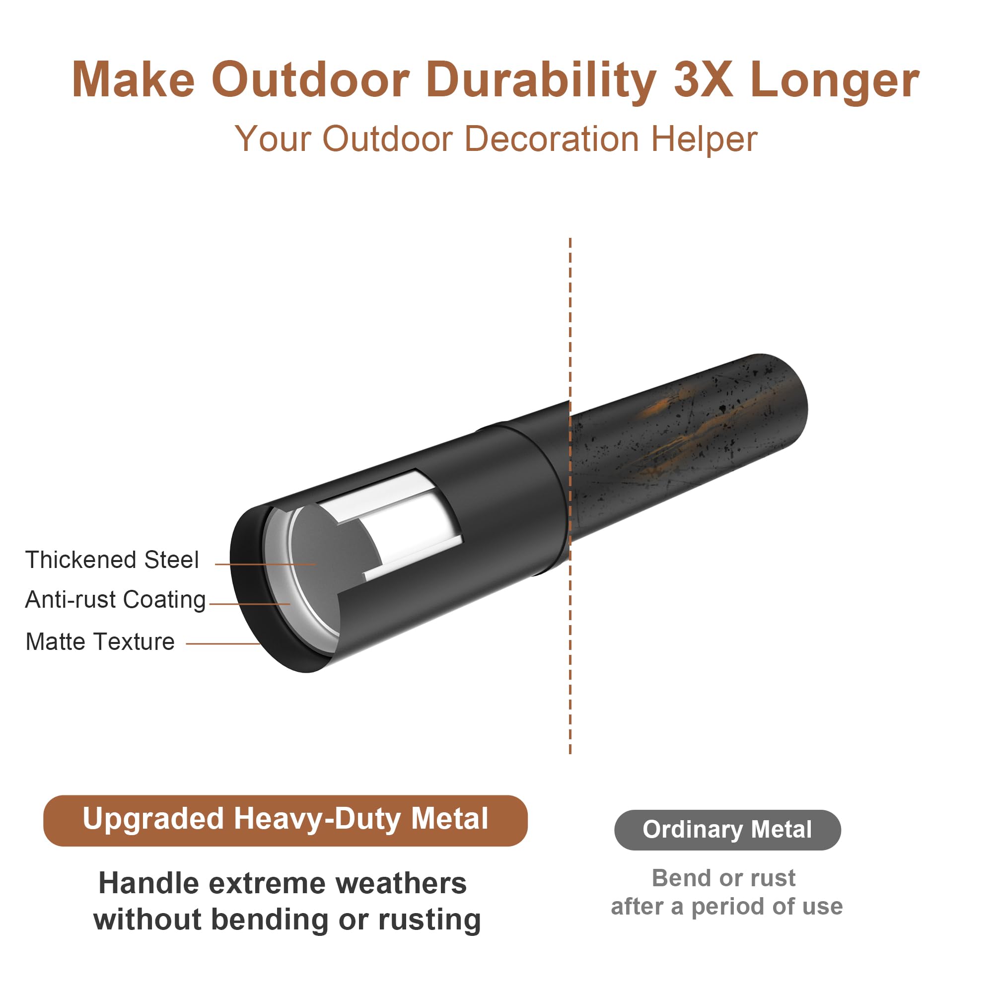 Nexillumi adjustable-height poles let you tailor lighting height.