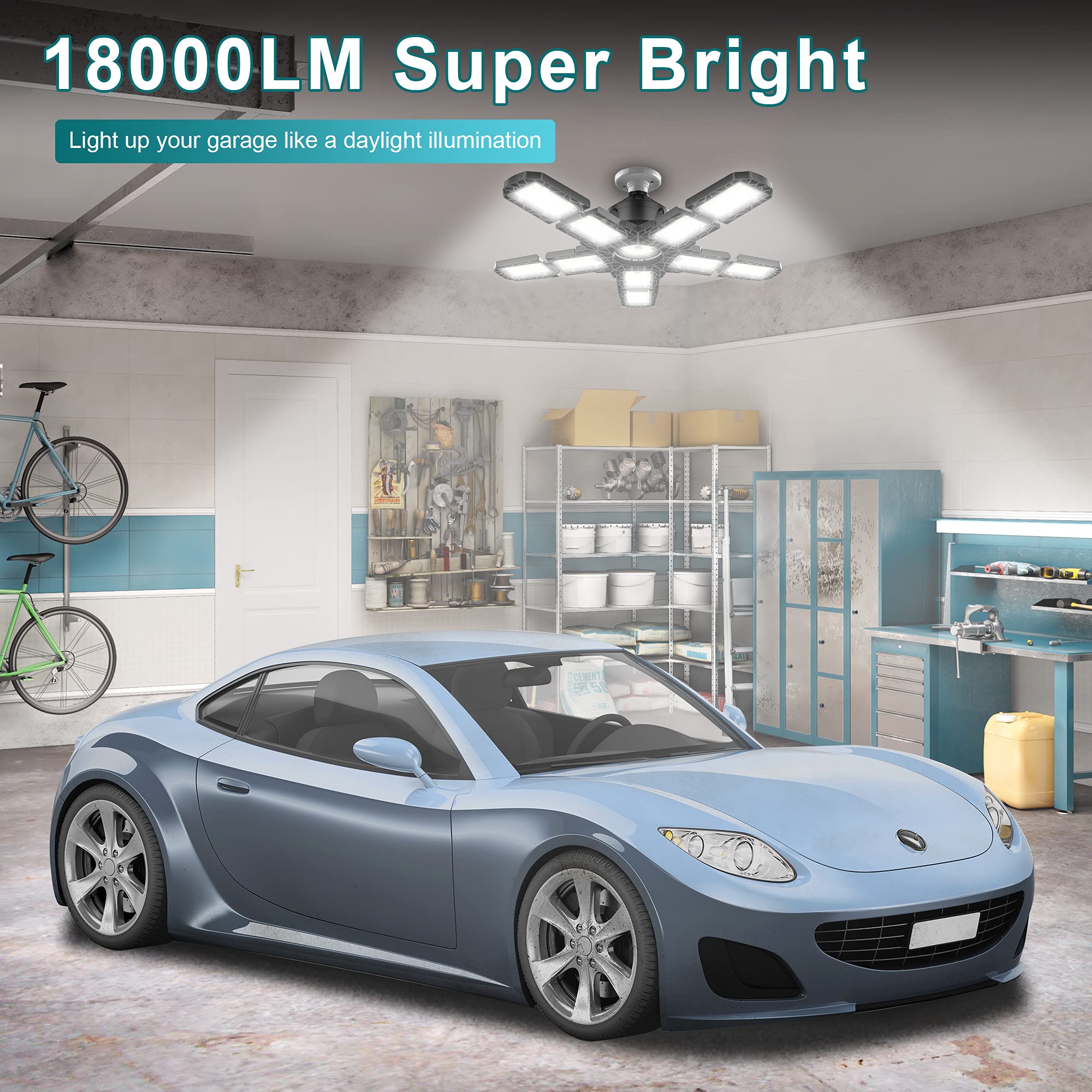 Nexillumi light installs on E26 or E27 sockets for quick replacement