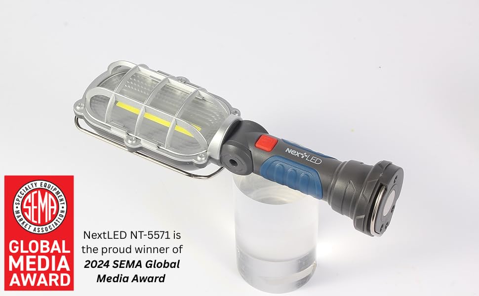 NextLED NT-5571 garage work light for versatile automotive tasks.