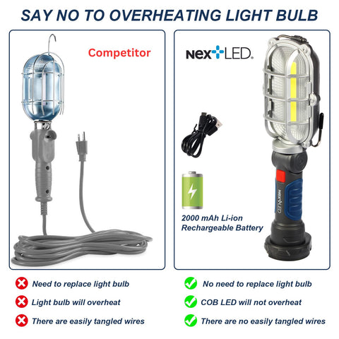 NextLED NT-5571 magnetic base hook for hands-free car repairs.