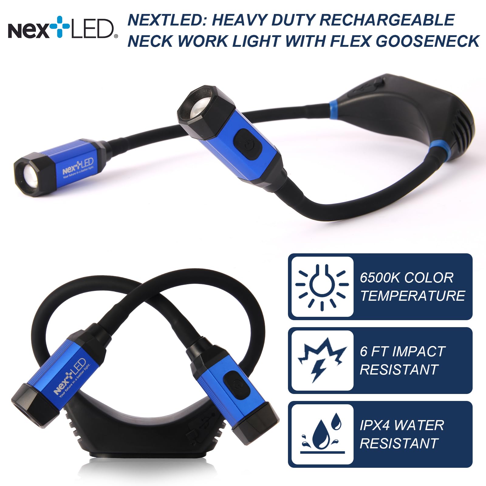 NextLED NT-6633 dual LED heads with independent control for precise lighting