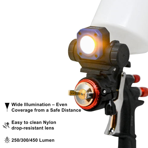 NextLED NT-R3202 showing three color modes for versatile lighting environments