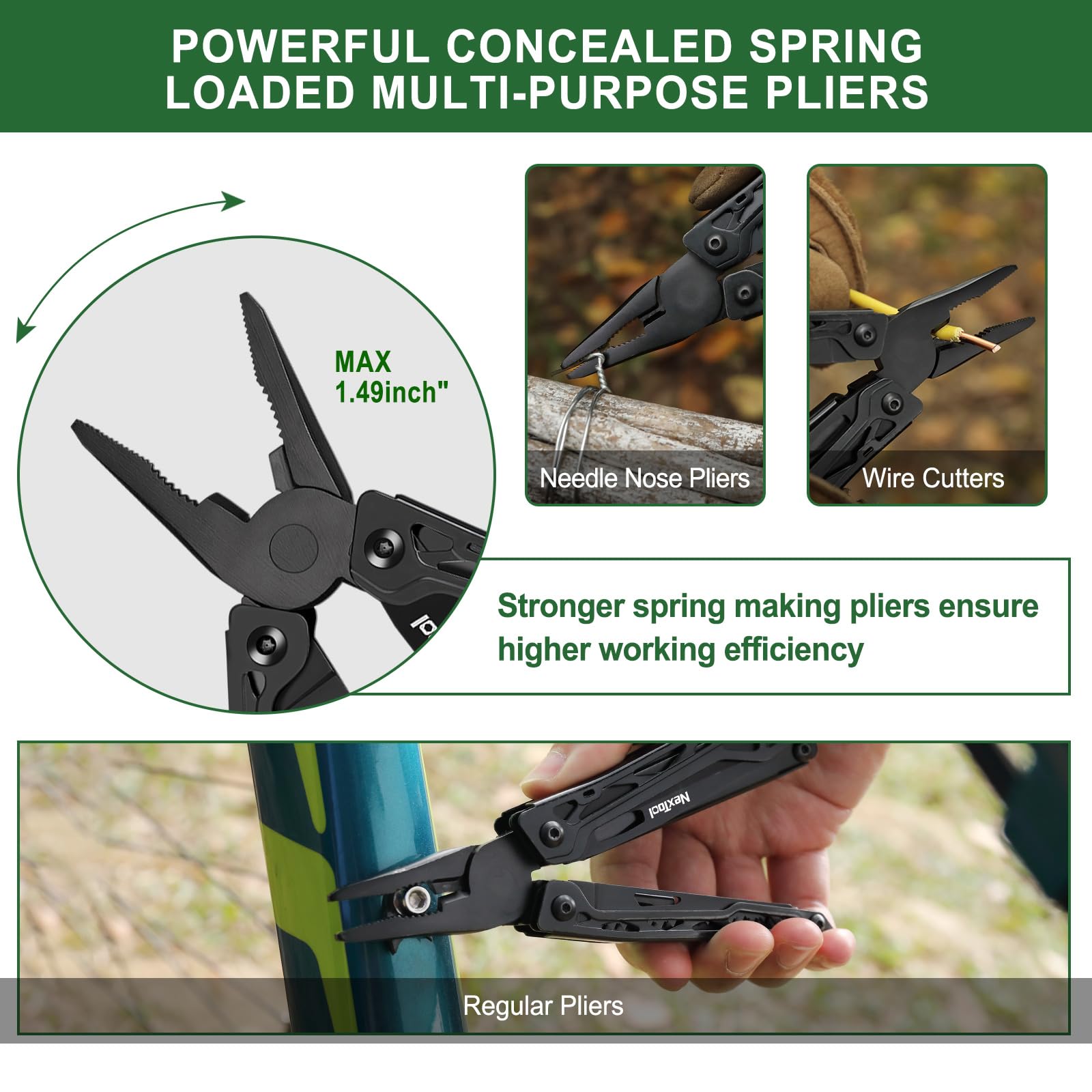 NEXTOOL 11-in-1 bottle opener integrated for quick refreshment outdoors