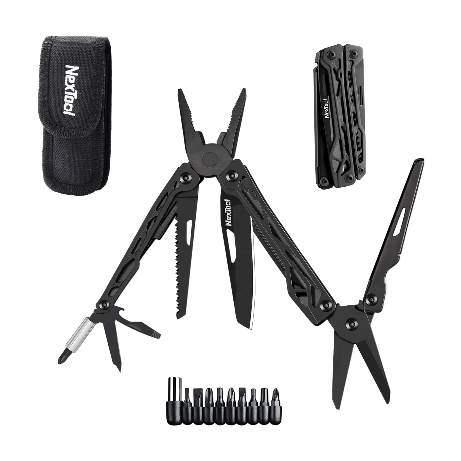NEXTOOL 11-in-1 needle-nose pliers for precise gripping on the go
