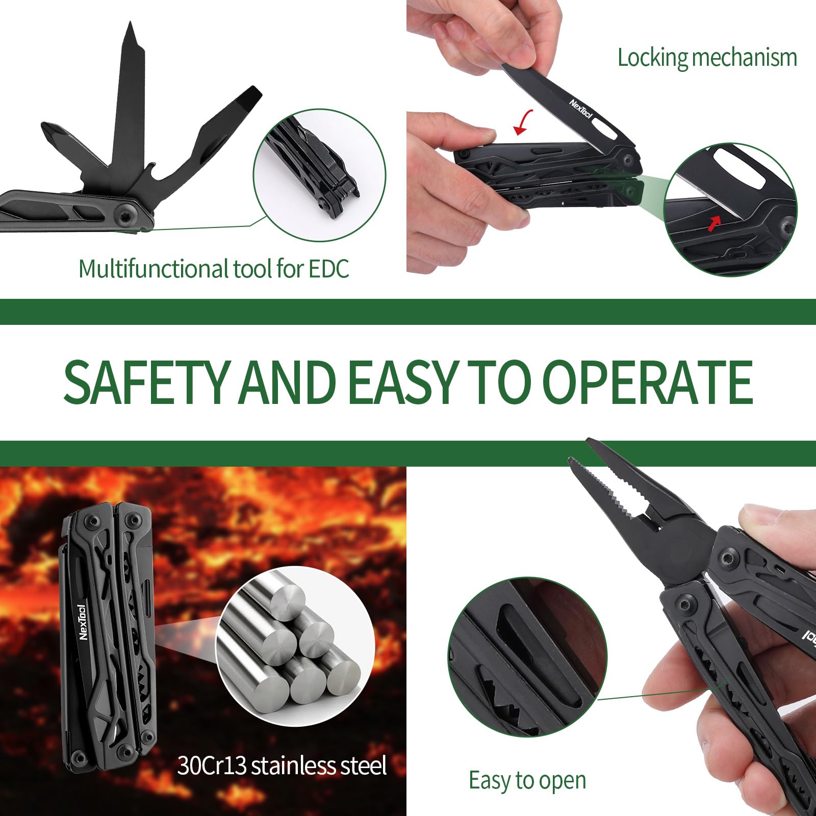 NEXTOOL 11-in-1 saw for light duty camping tasks