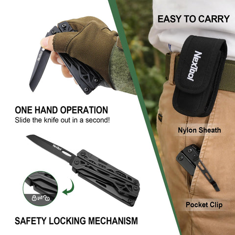 NEXTOOL 11-in-1 scissors ideal for cutting rope and fabric