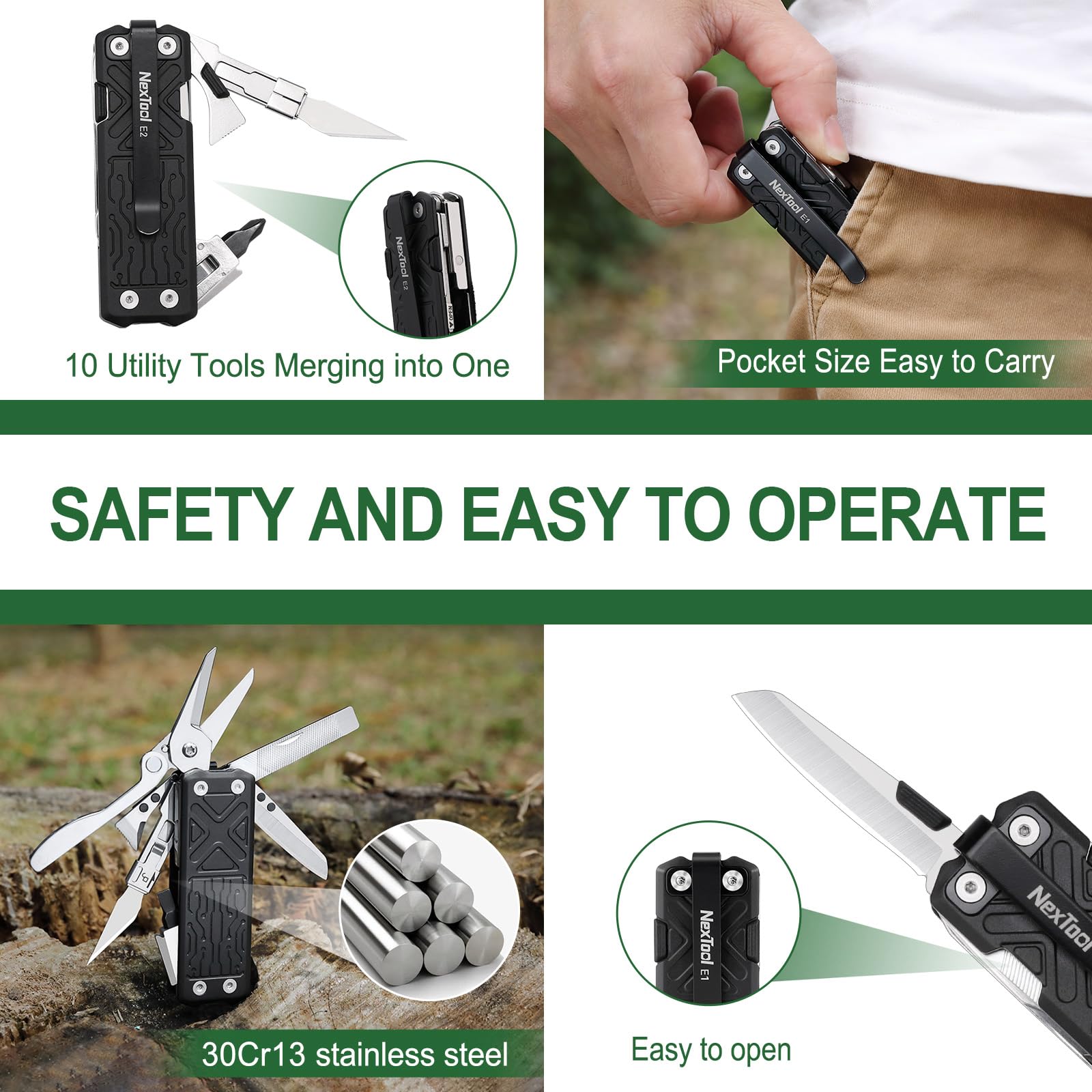 NexTool E1 compact scissors for quick trimming