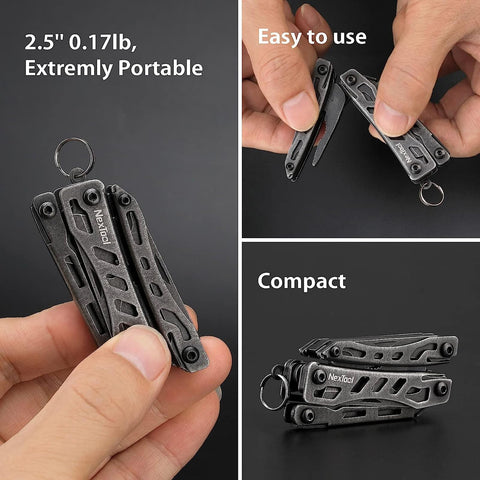 Nextool EDC multitool with bottle opener for beverages on the trail