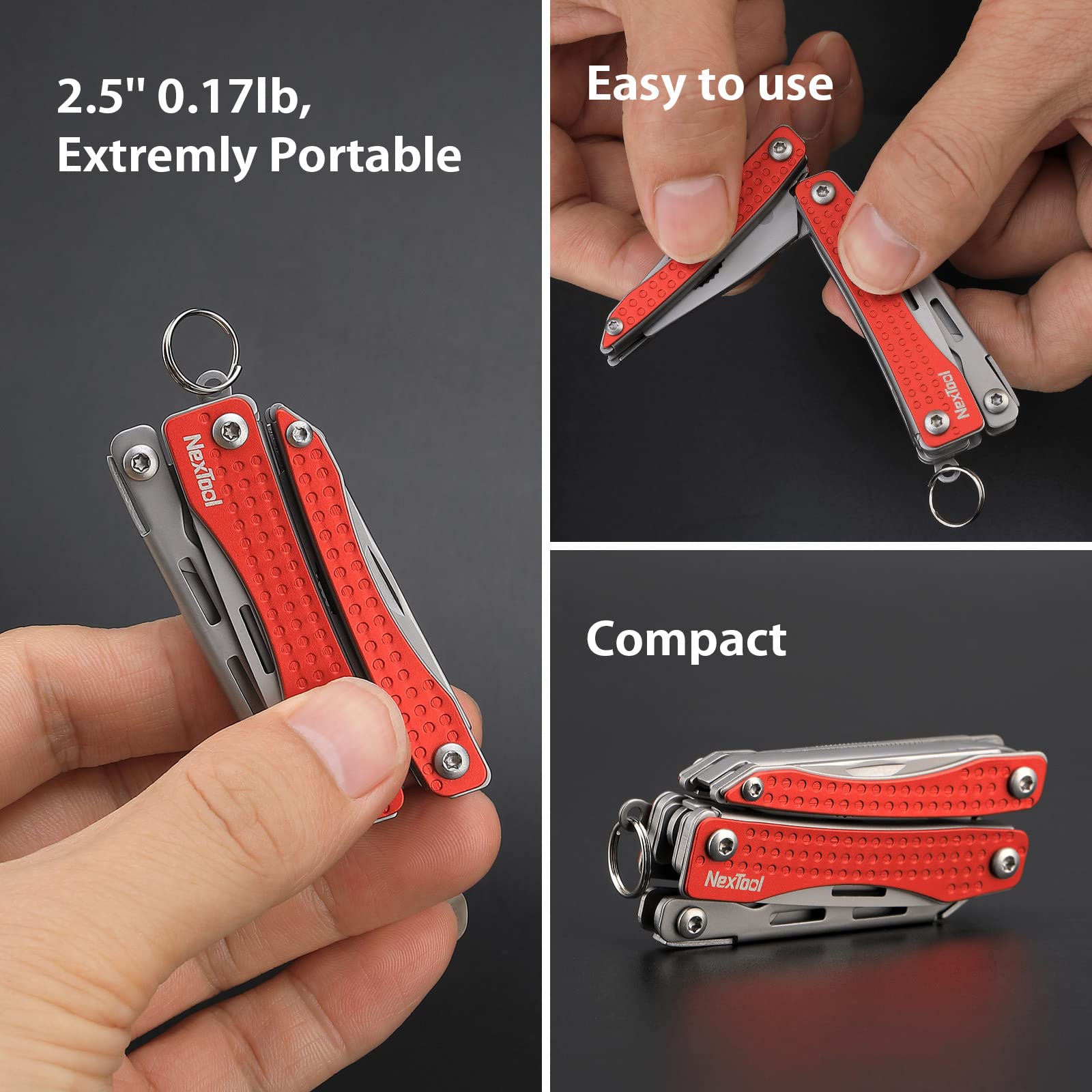 Nextool EDC Keychain Multitool bottle opener helps with quick refreshment breaks.