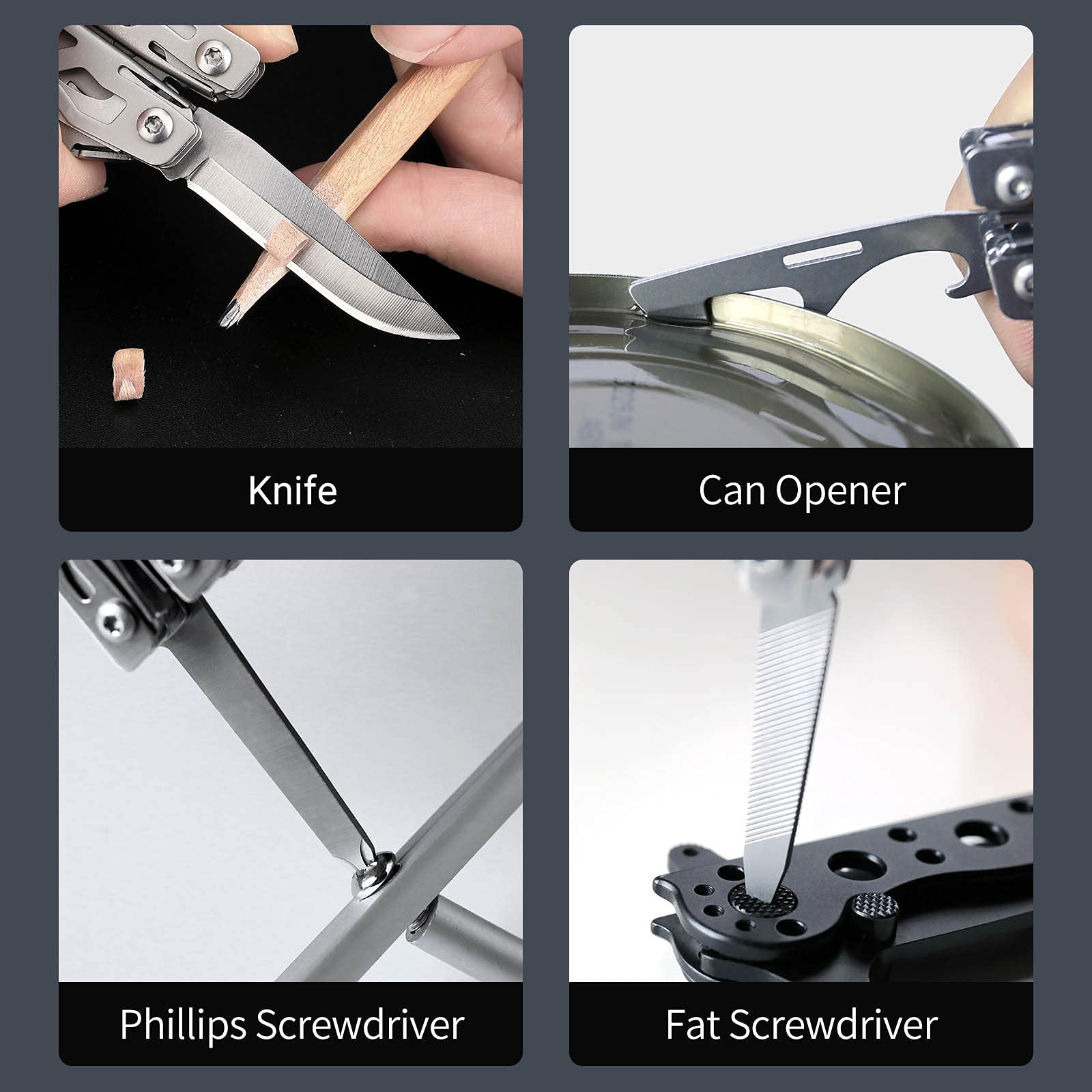 Nextool EDC Keychain Multitool nail file keeps nails tidy during errands.