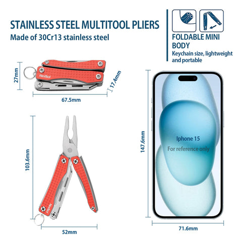 Nextool EDC Keychain Multitool scissors offer clean cuts on the go.