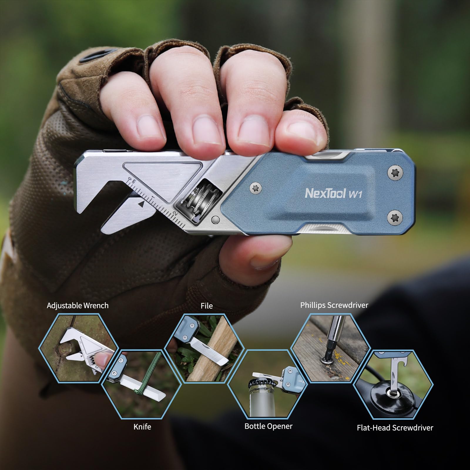 NexTool EDC 9-in-1 bits set covers bike and home fixes