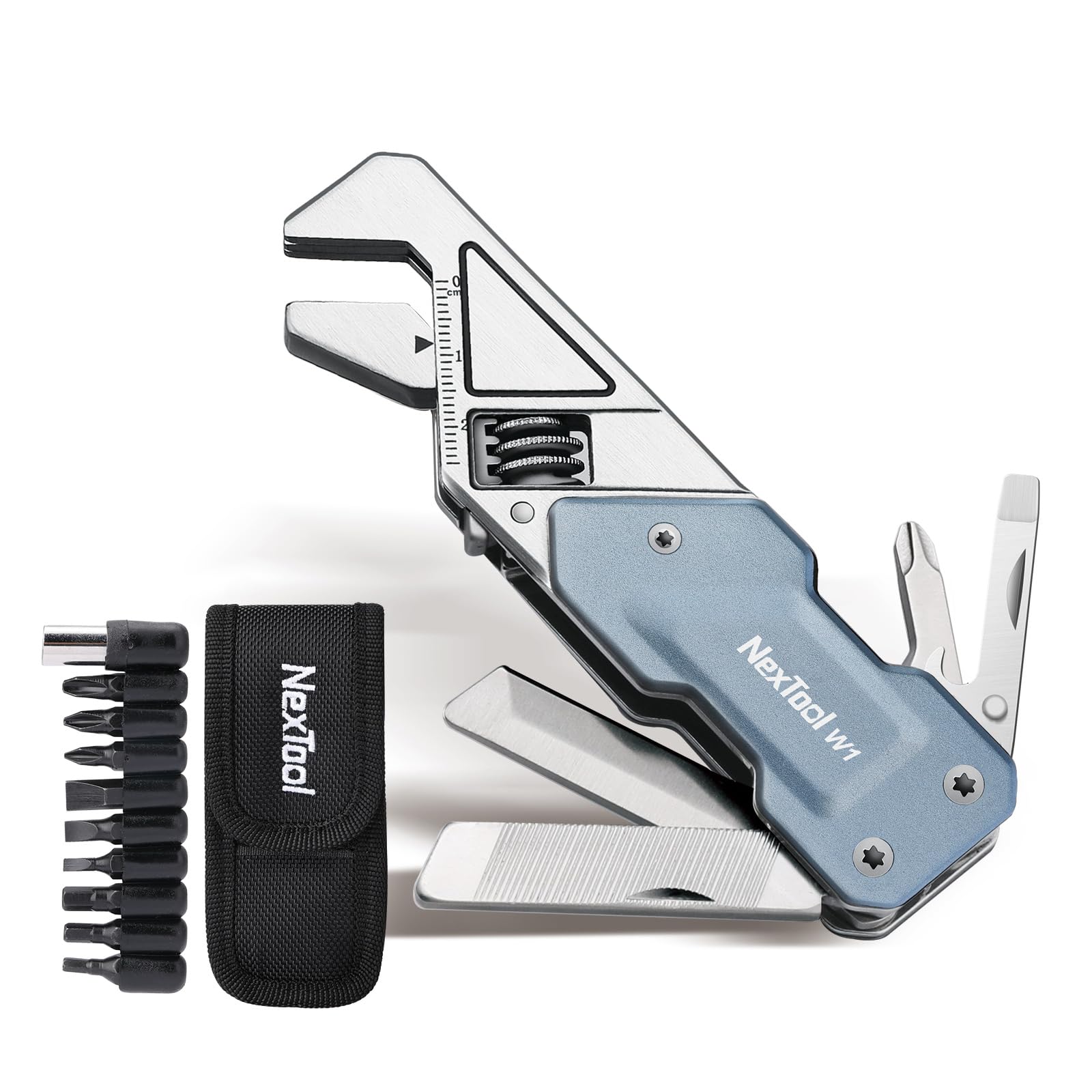 NexTool EDC multitool with wide jaw for versatile fastener sizes during quick repairs