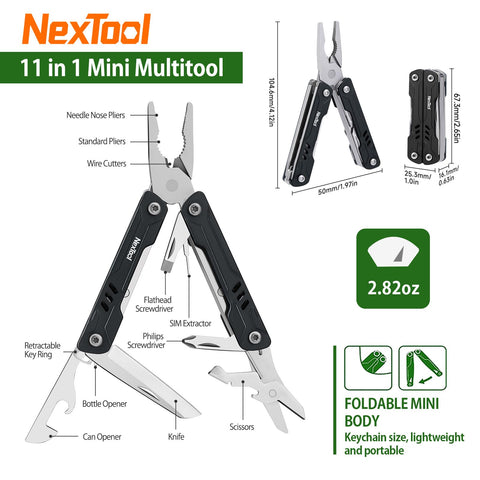 NEXTOOL Mini Sailor S11 keychain integration for everyday carry.