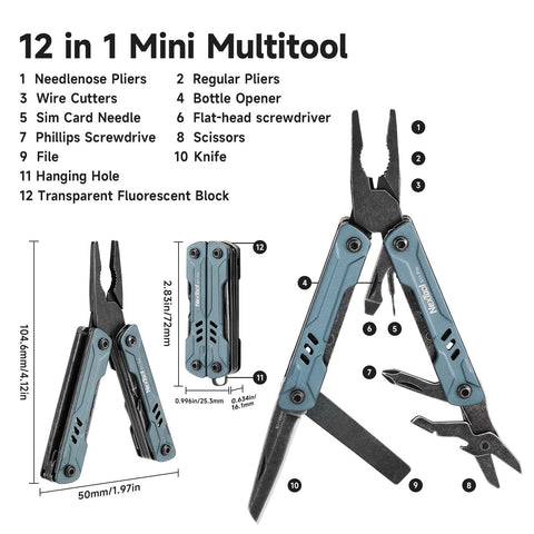 NexTool Mini Sailor S11 Pro knife edge for clean cuts on the go.