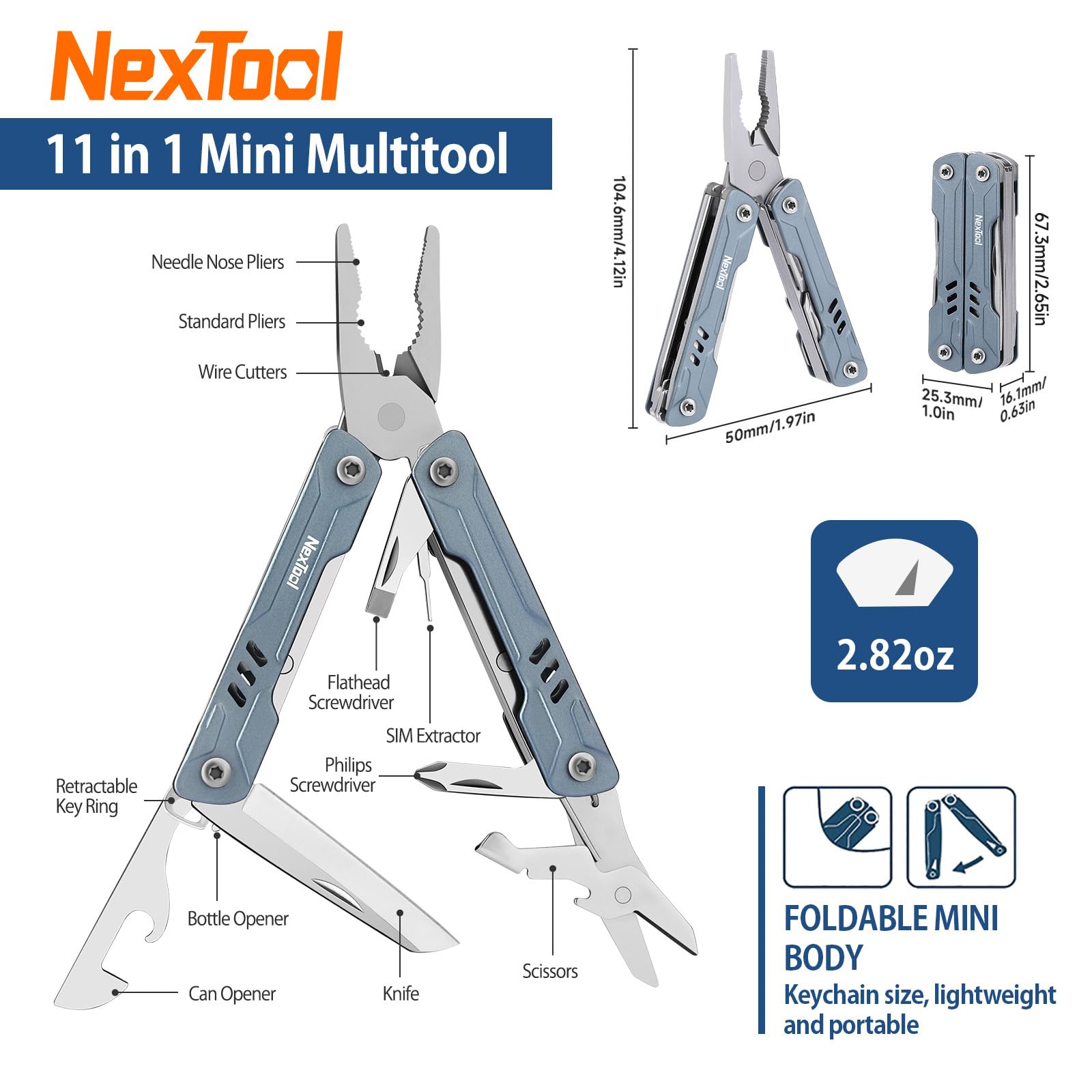 NexTool Mini Sailor S11 screwdrivers arranged for quick on-the-go fixes.