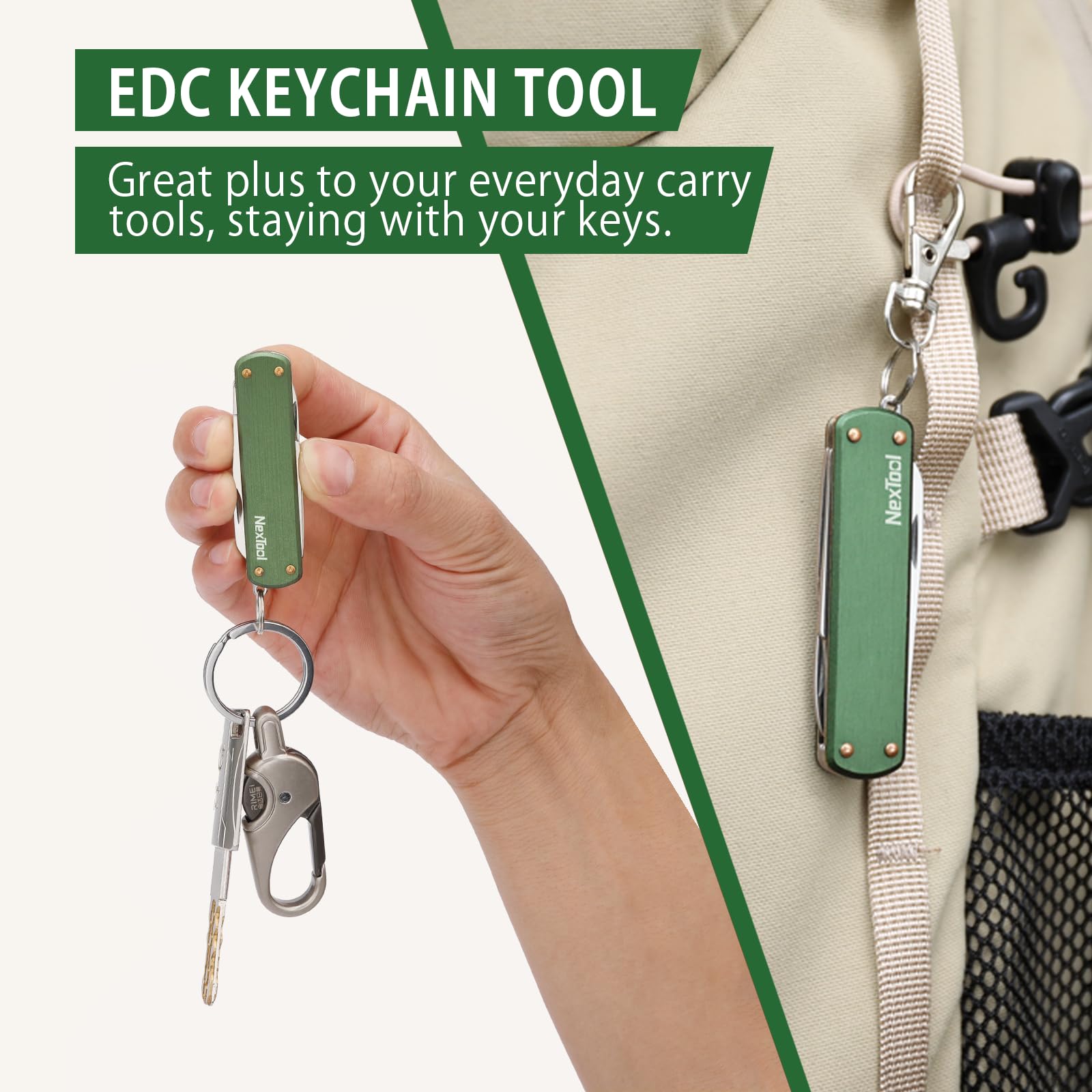 NEXTOOL nail file and flat-head screwdriver, convenient on the go.