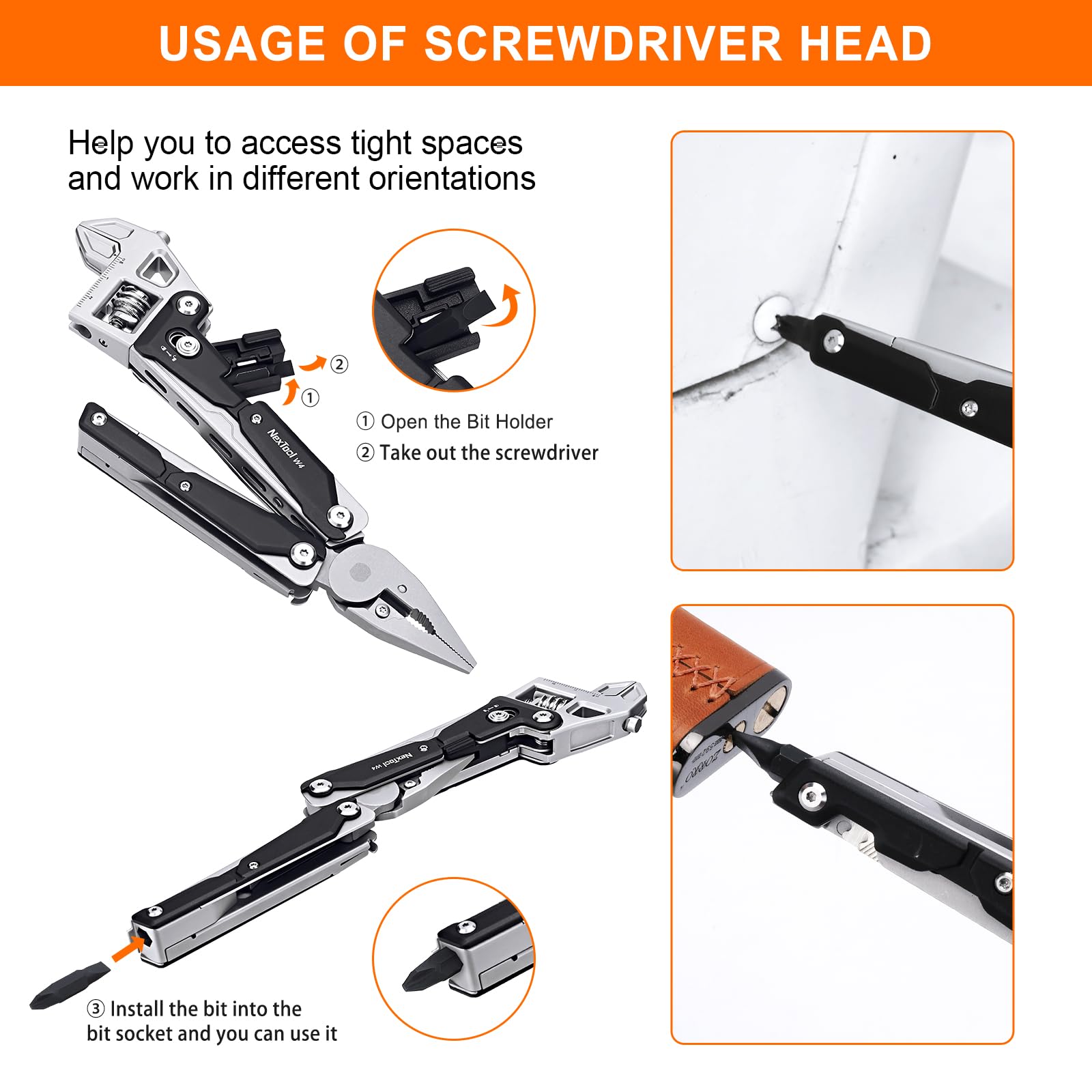 NexTool W4 sturdy pliers for gripping and twisting tasks