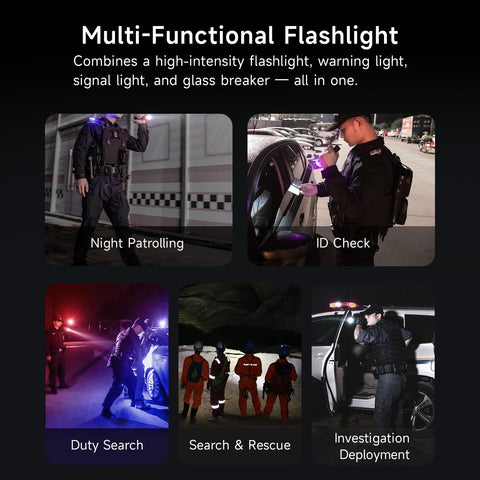NEXTORCH P84 LED police flashlight compact design for one-handed duty use.