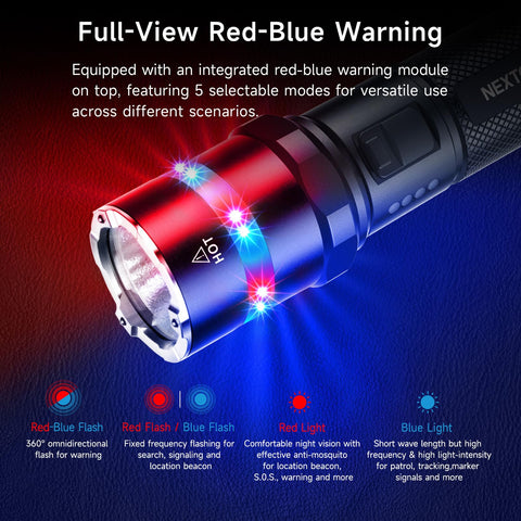 NEXTORCH P84 LED flashlight durable aluminum body for rugged field tasks.