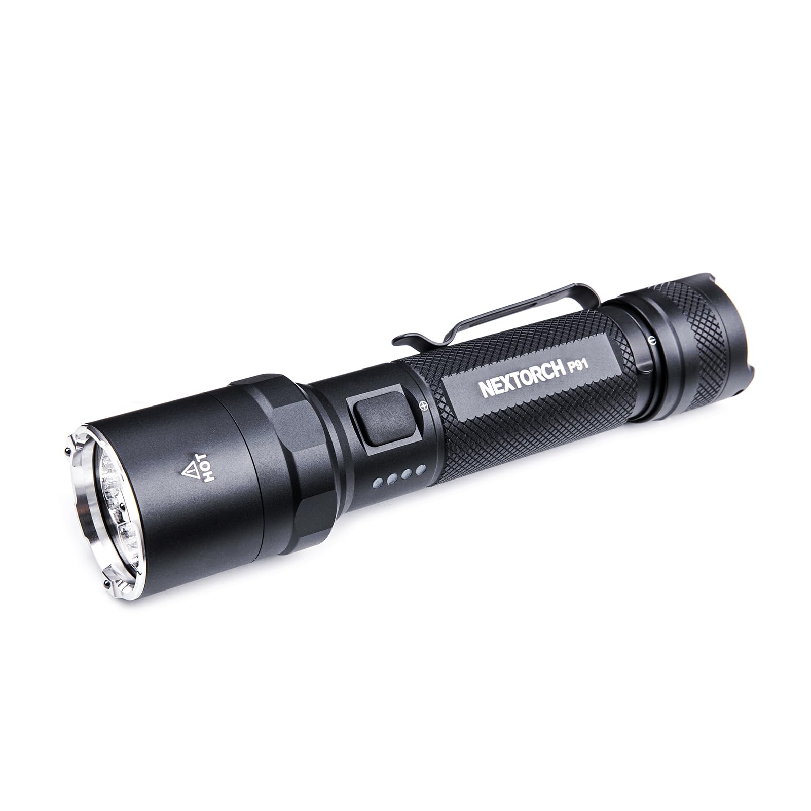 NEXTORCH P91 flashlight beam up to 5000 lumens for night duty.