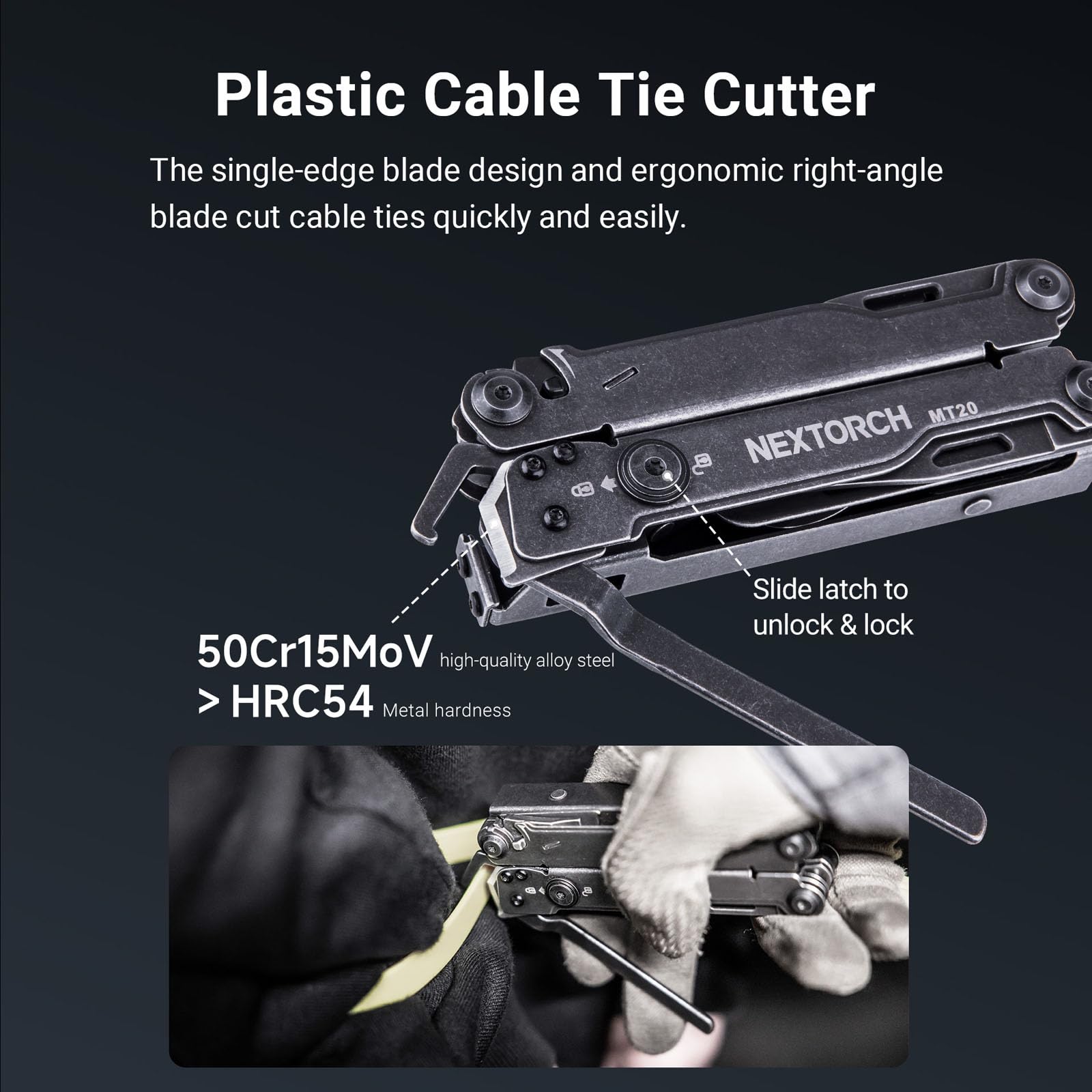 NEXTORCH Pioneer needle nose pliers for precise gripping and bending tasks.
