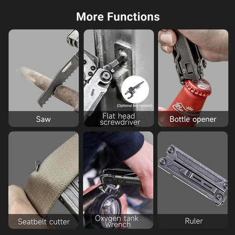 NEXTORCH Pioneer pocket clip keeps the tool secure on your belt or bag.
