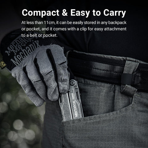 NEXTORCH Pioneer universal handcuff key for potential security scenarios.