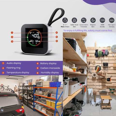NEXUS SENSUS CO detector sensor display shows real-time readings.