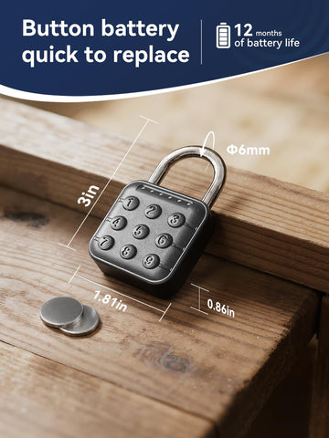 NexusLab digital padlock 6-digit-code for reliable access control.
