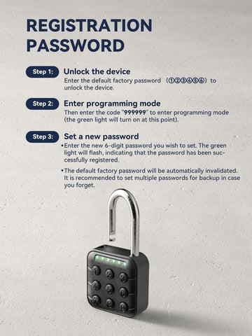 NexusLab digital padlock red-led-alert indicates low battery.