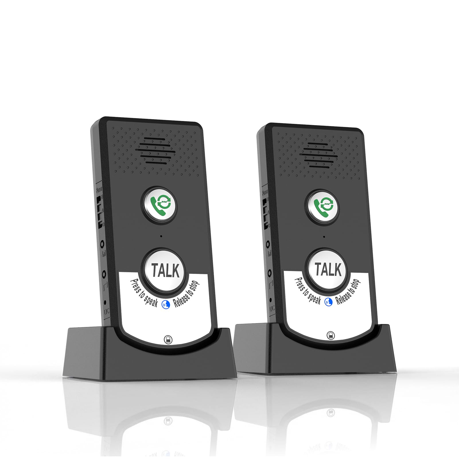 Nexytrix Intercom base station on desk showing reliable whole-home coverage