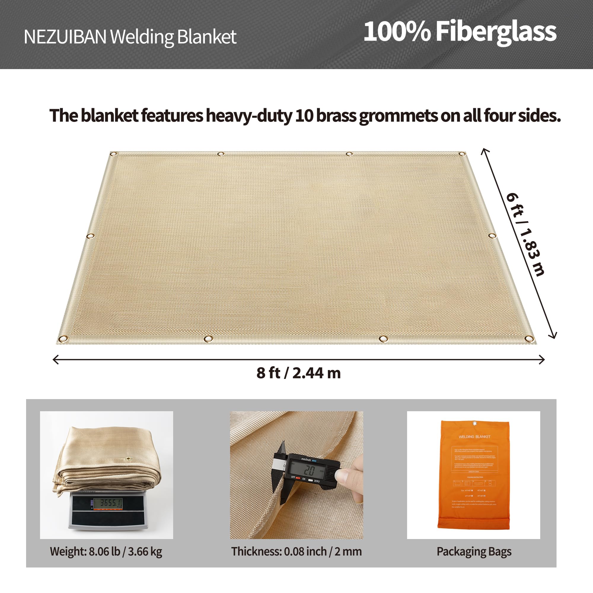 Folded and portable NEZUIBAN blanket ready for on-site or home use.