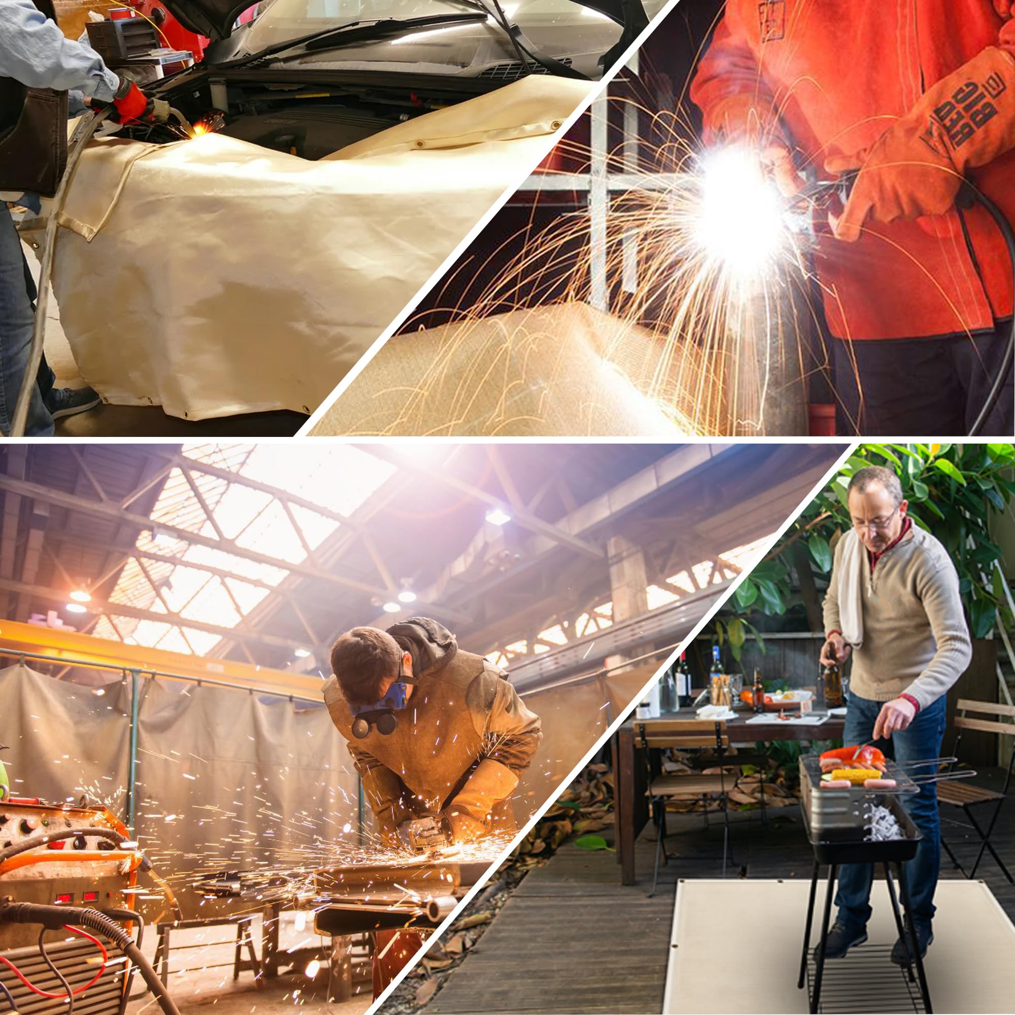 NEZUIBAN welding blanket suited for industrial and domestic safety.