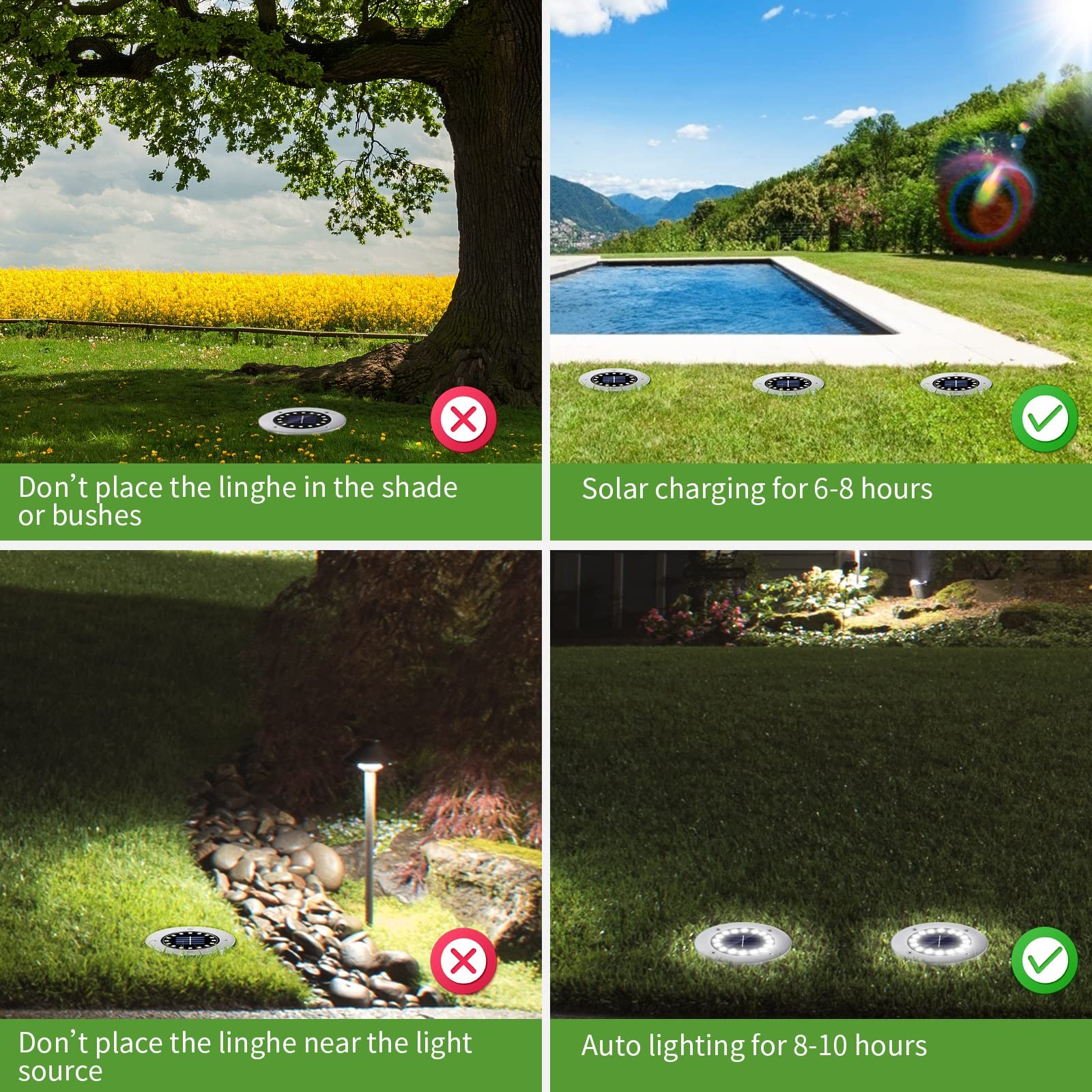 NFESOLAR automatic night light powered by solar energy