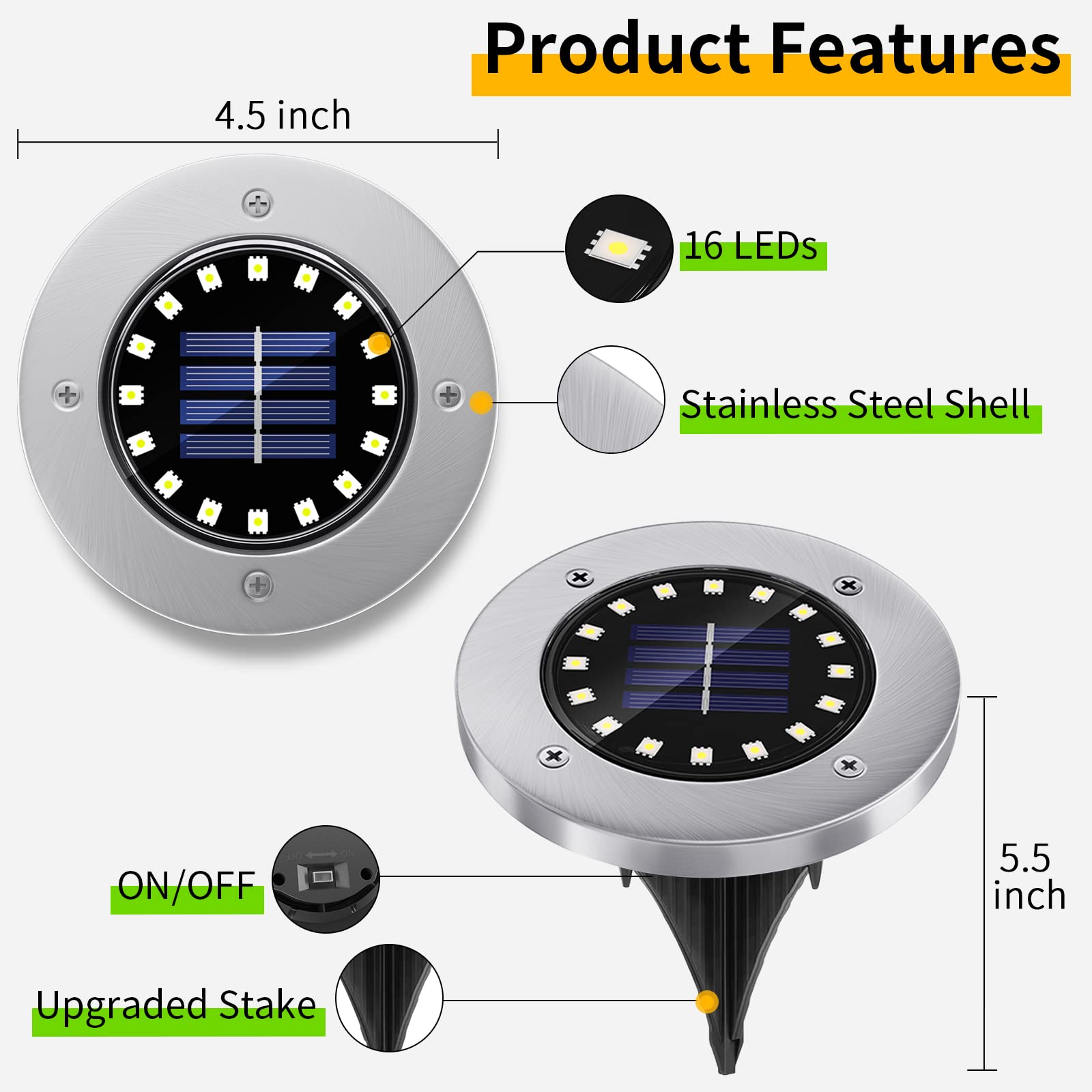 NFESOLAR easy-install solar lights with quick setup