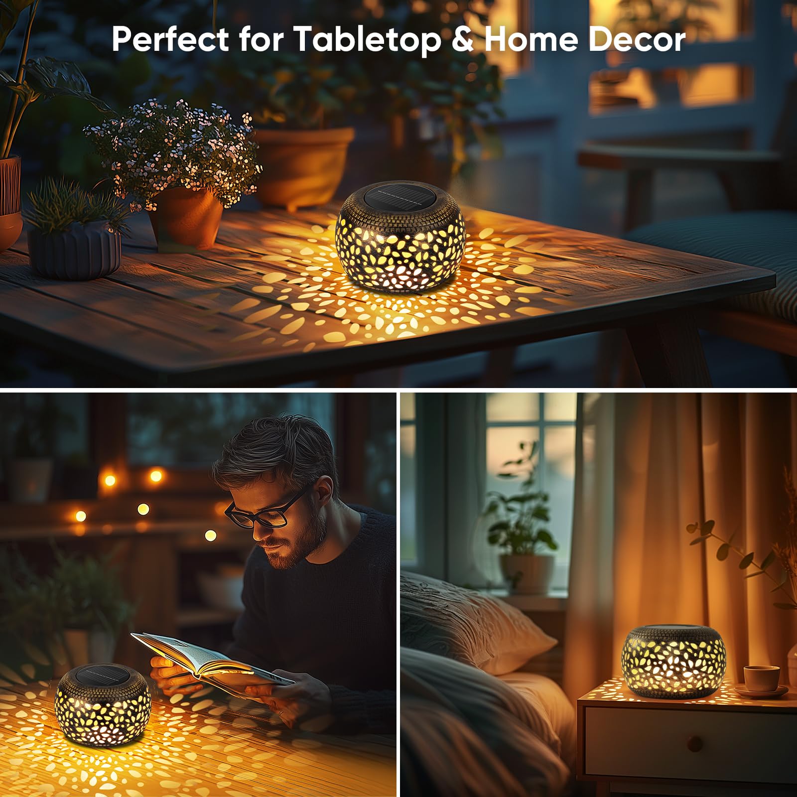 Two-pack NFEVER lanterns make a thoughtful gift for garden lovers.
